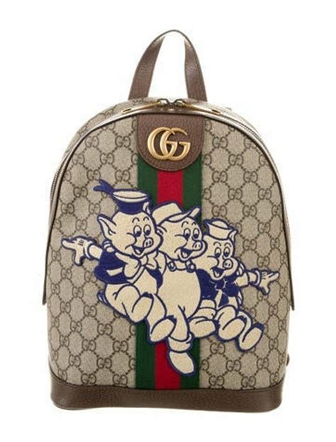 gucci 3 little pigs backpack|gucci flying pig.